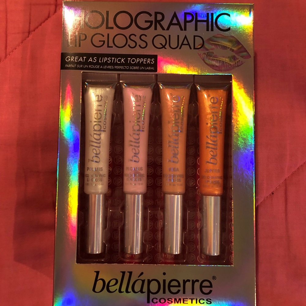 Holographic lip gloss set of 4